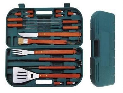 17 pcs bbq tool set in blowing case