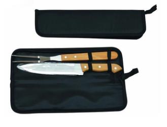 2 pcs solid wood carving set for gift promotion