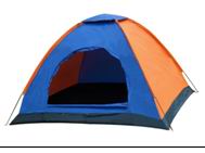 Single skin camping tent for 1 person