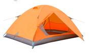 Double skin camping tent for 2 person
