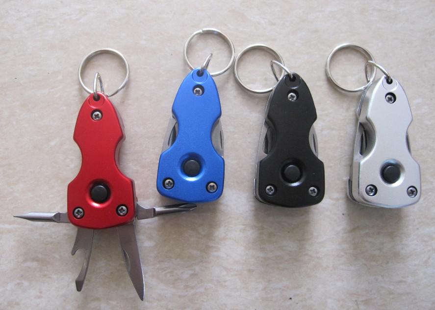 Multi-function 5 in 1 knife clamp Keychain