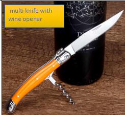 multi-functional foldable knife with Wine opener