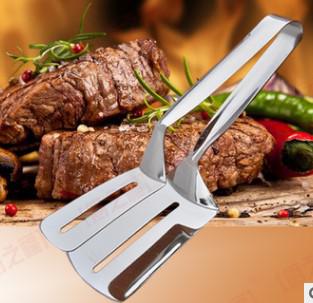 #304 stainless steel 304 steak tongs kitchen tool multi-purpose bread tong anti-scalding food tong