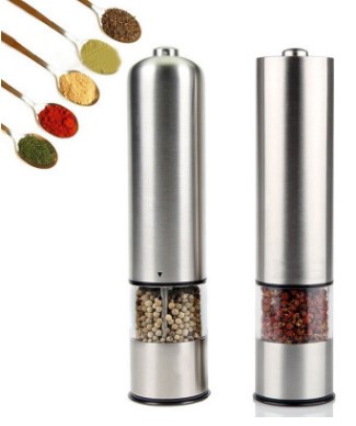 steel electric salt pepper mill grinder  kitchen tool