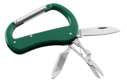 outdoor multifunctional buckle tool kit carabiner knife mountaineering tools